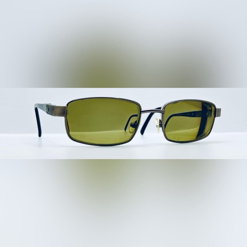 Richard Taylor Armand Brown Gunmetal Oval Sunglasses Frames Only